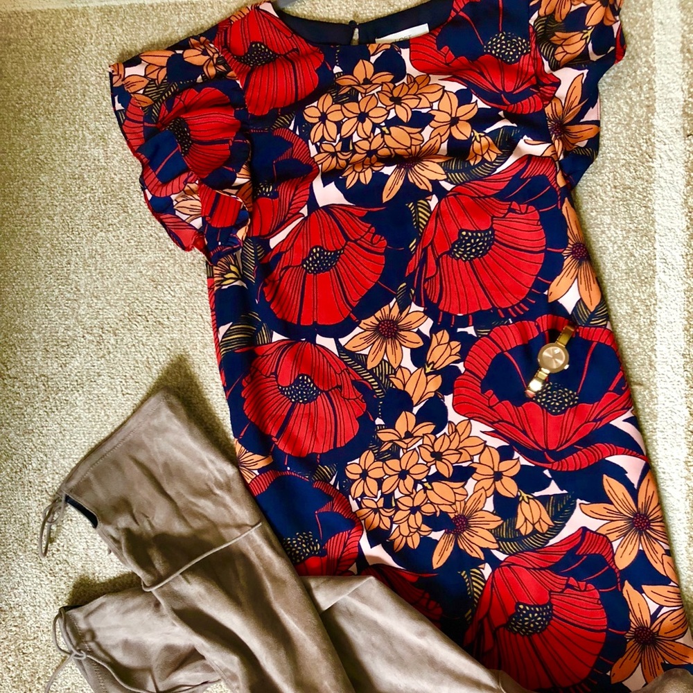 Floral Shift Dress - Ann Taylor LOFT